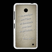 Coque Nokia Lumia 635 La musique Sepia Citation Oscar Wilde
