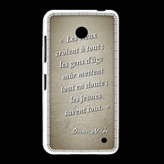 Coque Nokia Lumia 635 Les vieux Sepia Citation Oscar Wilde