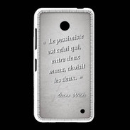 Coque Nokia Lumia 635 Pessimiste Gris Citation Oscar Wilde