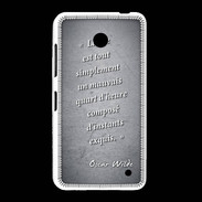 Coque Nokia Lumia 635 Quart d'heure Noir Citation Oscar Wilde