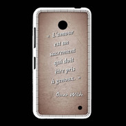 Coque Nokia Lumia 635 Sacrement amour Rouge Citation Oscar Wilde