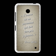 Coque Nokia Lumia 635 Sacrement amour Sepia Citation Oscar Wilde