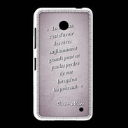 Coque Nokia Lumia 635 Sagesse rêves Rose Citation Oscar Wilde