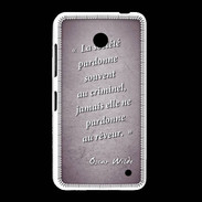 Coque Nokia Lumia 635 Société rêveur Violet Citation Oscar Wilde