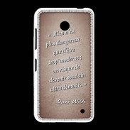 Coque Nokia Lumia 635 Trop moderne Rouge Citation Oscar Wilde