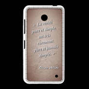 Coque Nokia Lumia 635 Vérité pure Rouge Citation Oscar Wilde