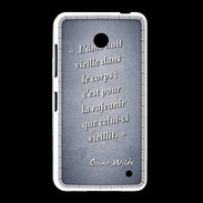 Coque Nokia Lumia 635 Ame nait Bleu Citation Oscar Wilde