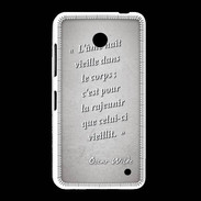 Coque Nokia Lumia 635 Ame nait Gris Citation Oscar Wilde