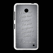 Coque Nokia Lumia 635 Ame nait Noir Citation Oscar Wilde