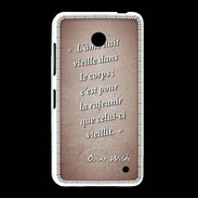 Coque Nokia Lumia 635 Ame nait Rouge Citation Oscar Wilde