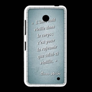Coque Nokia Lumia 635 Ame nait Turquoise Citation Oscar Wilde