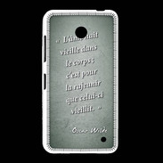 Coque Nokia Lumia 635 Ame nait Vert Citation Oscar Wilde