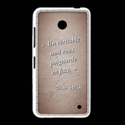 Coque Nokia Lumia 635 Ami poignardée Rouge Citation Oscar Wilde