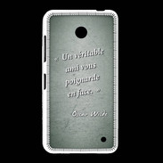 Coque Nokia Lumia 635 Ami poignardée Vert Citation Oscar Wilde