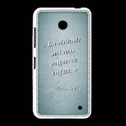 Coque Nokia Lumia 635 Ami poignardée Turquoise Citation Oscar Wilde