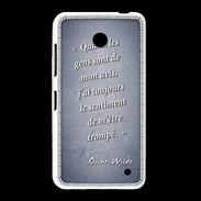 Coque Nokia Lumia 635 Avis gens Bleu Citation Oscar Wilde