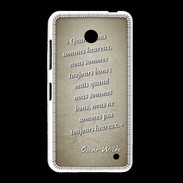 Coque Nokia Lumia 635 Bons heureux Sepia Citation Oscar Wilde