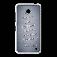 Coque Nokia Lumia 635 Cartes gagnantes Bleu Citation Oscar Wilde