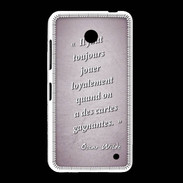 Coque Nokia Lumia 635 Cartes gagnantes Rose Citation Oscar Wilde