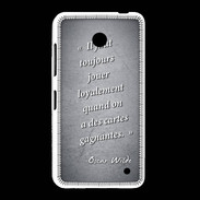 Coque Nokia Lumia 635 Cartes gagnantes Noir Citation Oscar Wilde