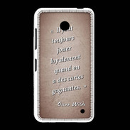 Coque Nokia Lumia 635 Cartes gagnantes Rouge Citation Oscar Wilde