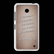Coque Nokia Lumia 635 Choix ennemis Rouge Citation Oscar Wilde