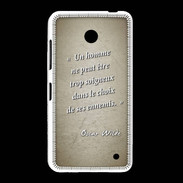 Coque Nokia Lumia 635 Choix ennemis Sepia Citation Oscar Wilde