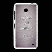 Coque Nokia Lumia 635 Définir Violet Citation Oscar Wilde