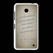 Coque Nokia Lumia 635 Incertitude amour Sepia Citation Oscar Wilde