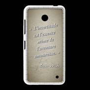 Coque Nokia Lumia 635 Incertitude Sepia Citation Oscar Wilde