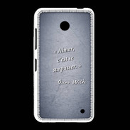 Coque Nokia Lumia 635 Aimer Bleu Citation Oscar Wilde