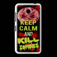 Coque Nokia Lumia 635 Keep Calm and Kill Zombies Noir