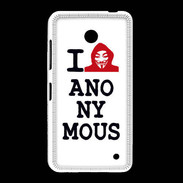 Coque Nokia Lumia 635 I love anonymous