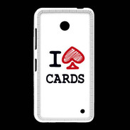 Coque Nokia Lumia 635 I love Cards spade