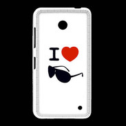 Coque Nokia Lumia 635 I love Lunette Fun 2