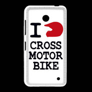 Coque Nokia Lumia 635 i love Cross Motor