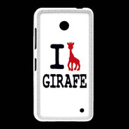 Coque Nokia Lumia 635 I love Girafe