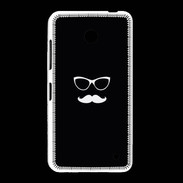 Coque Nokia Lumia 635 moustache noir & blanc
