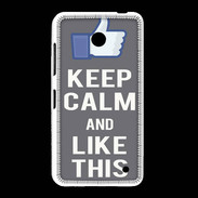 Coque Nokia Lumia 635 Keep Calm Like This Gris