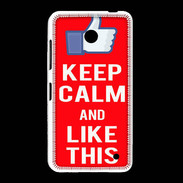 Coque Nokia Lumia 635 Keep Calm Like This Rouge