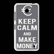 Coque Nokia Lumia 635 Keep Calm Make money Gris