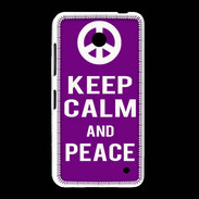 Coque Nokia Lumia 635 Keep Calm Peace Violet
