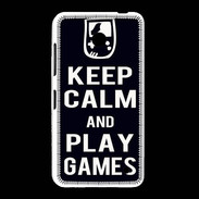Coque Nokia Lumia 635 Keep Calm Play games Noir