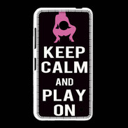 Coque Nokia Lumia 635 Keep Calm Play on Noir