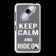 Coque Nokia Lumia 635 Keep Calm Ride on Gris