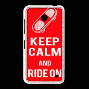 Coque Nokia Lumia 635 Keep Calm Ride on Rouge