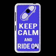Coque Nokia Lumia 635 Keep Calm Ride on Bleu