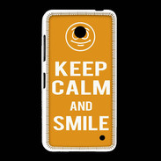 Coque Nokia Lumia 635 Keep Calm Smile Orange