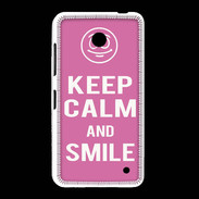 Coque Nokia Lumia 635 Keep Calm Smile Rose