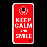 Coque Nokia Lumia 635 Keep Calm Smile Rouge